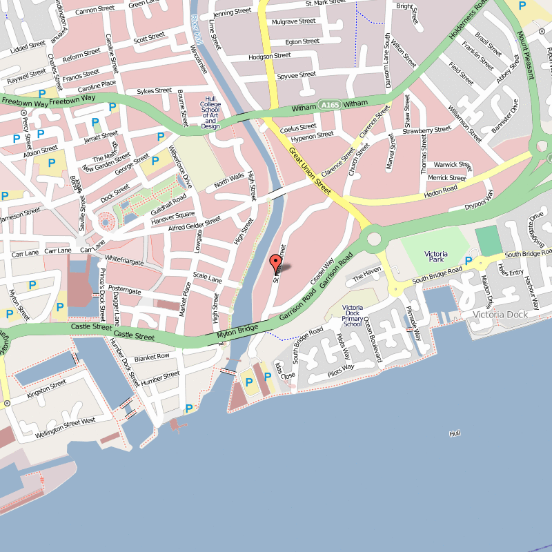 Kingston Upon Hull route carte